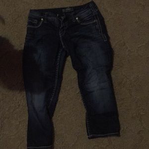 Silver Capri jeans